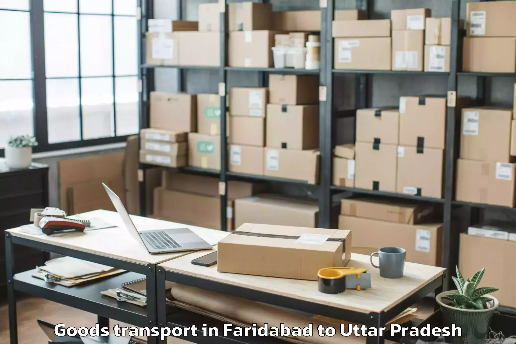 Easy Faridabad to Mahatma Gandhi Kashi Vidyapeet Goods Transport Booking